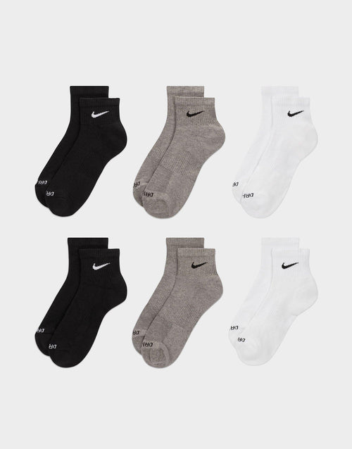 Everyday Plus Cushioned Training Ankle Socks (6 Pairs)