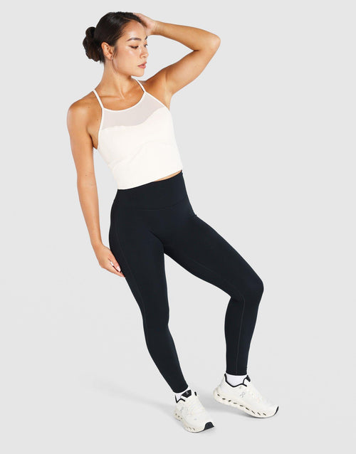PureLuxe Mesh Built-In Bra Tank