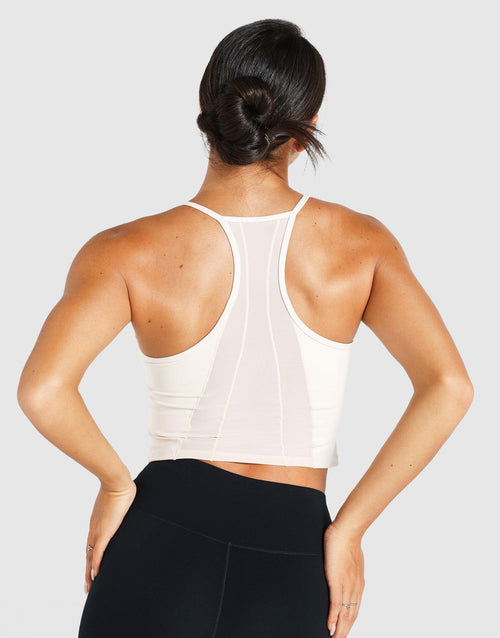 PureLuxe Mesh Built-In Bra Tank