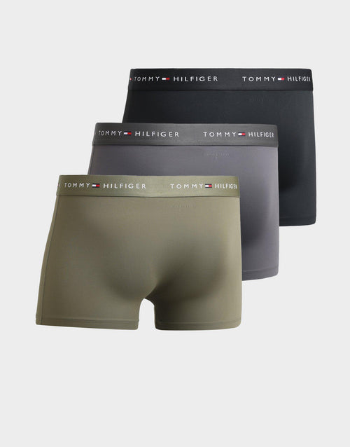 3-Pack Essential Signature Waistband Low Rise Trunks