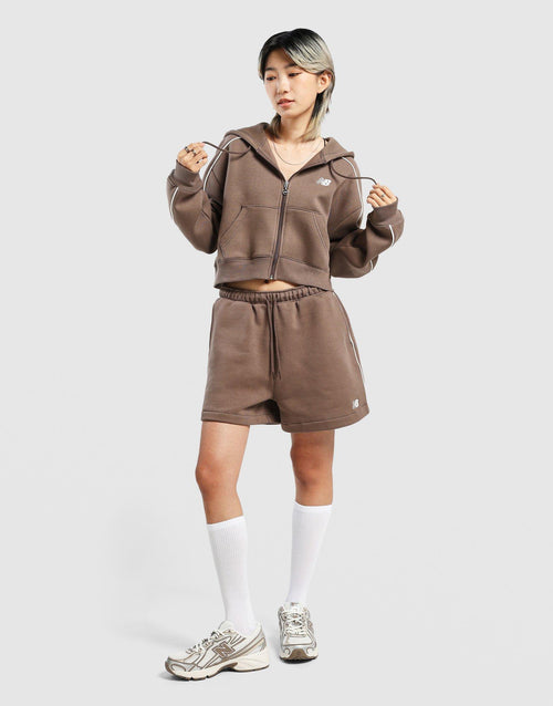 Piping Full‑Zip Hoodie