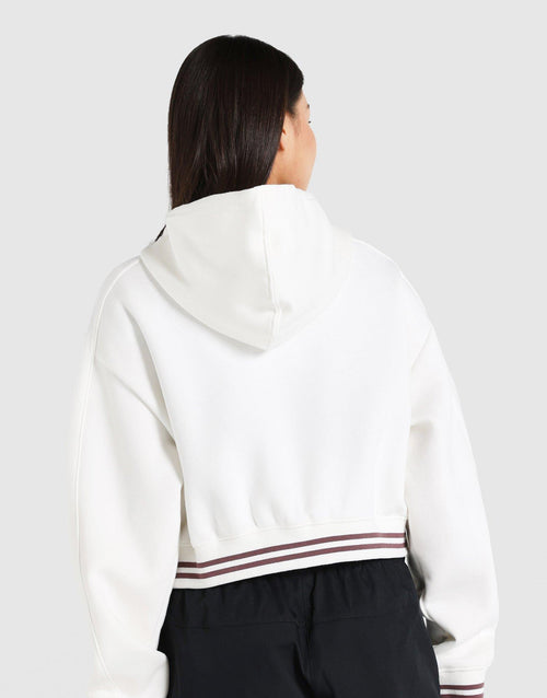 Rib Crop Full-Zip Hoodie