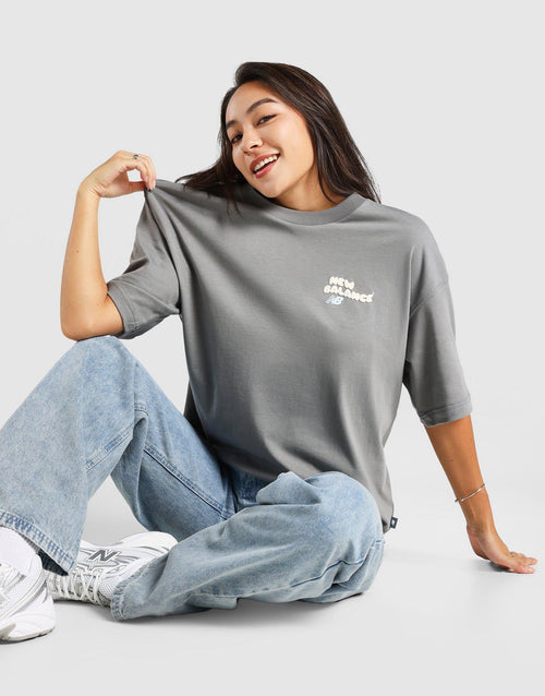 Wavy Logo Oversized T-Shirt