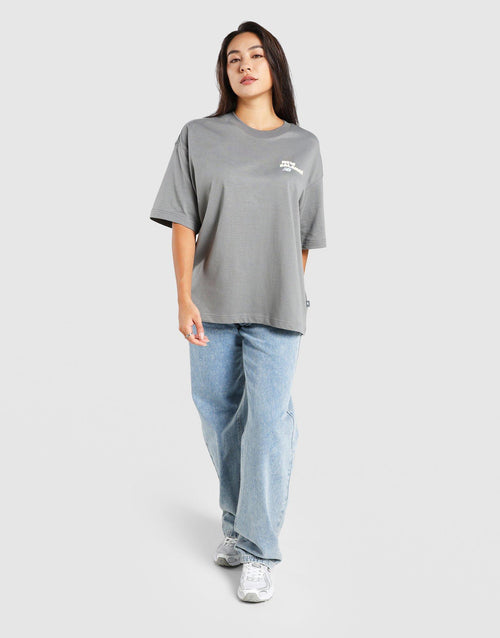 Wavy Logo Oversized T-Shirt