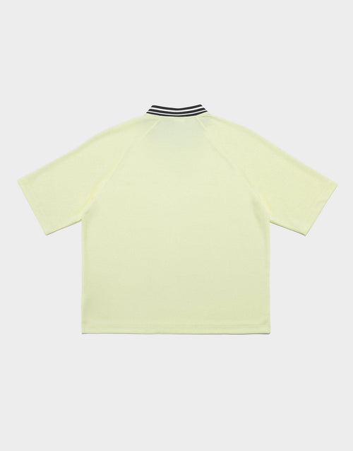Rib Sport Jersey Short Sleeve Top