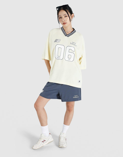 Rib Sport Jersey Short Sleeve Top