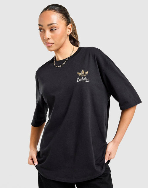 Leopard Print Samba Boyfriend T-Shirt