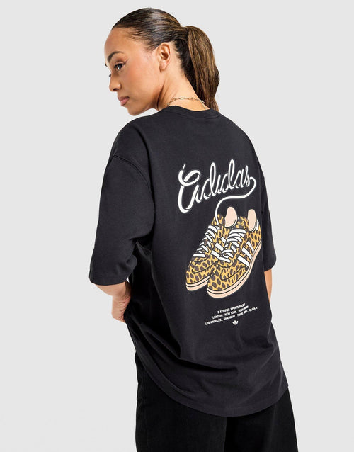 Leopard Print Samba Boyfriend T-Shirt