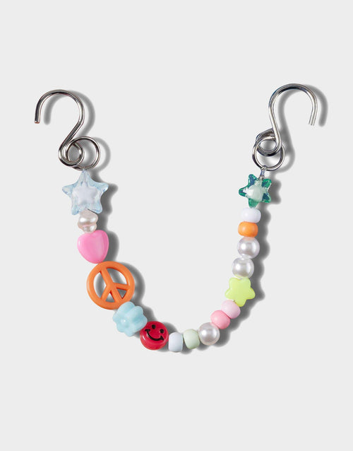 Beaded Strap Chain Charm