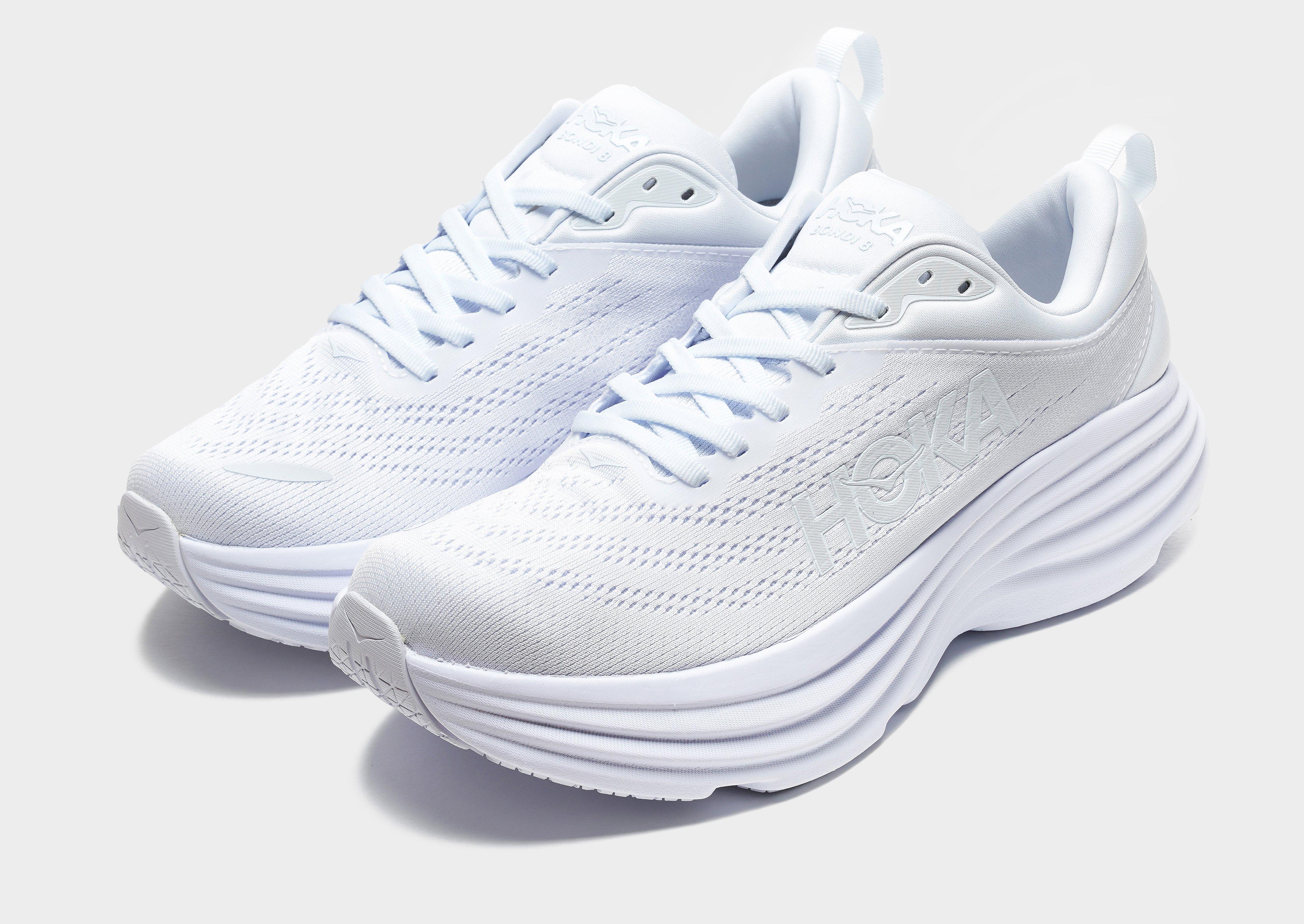 White Hoka Bondi 8 - JD Sports Singapore
