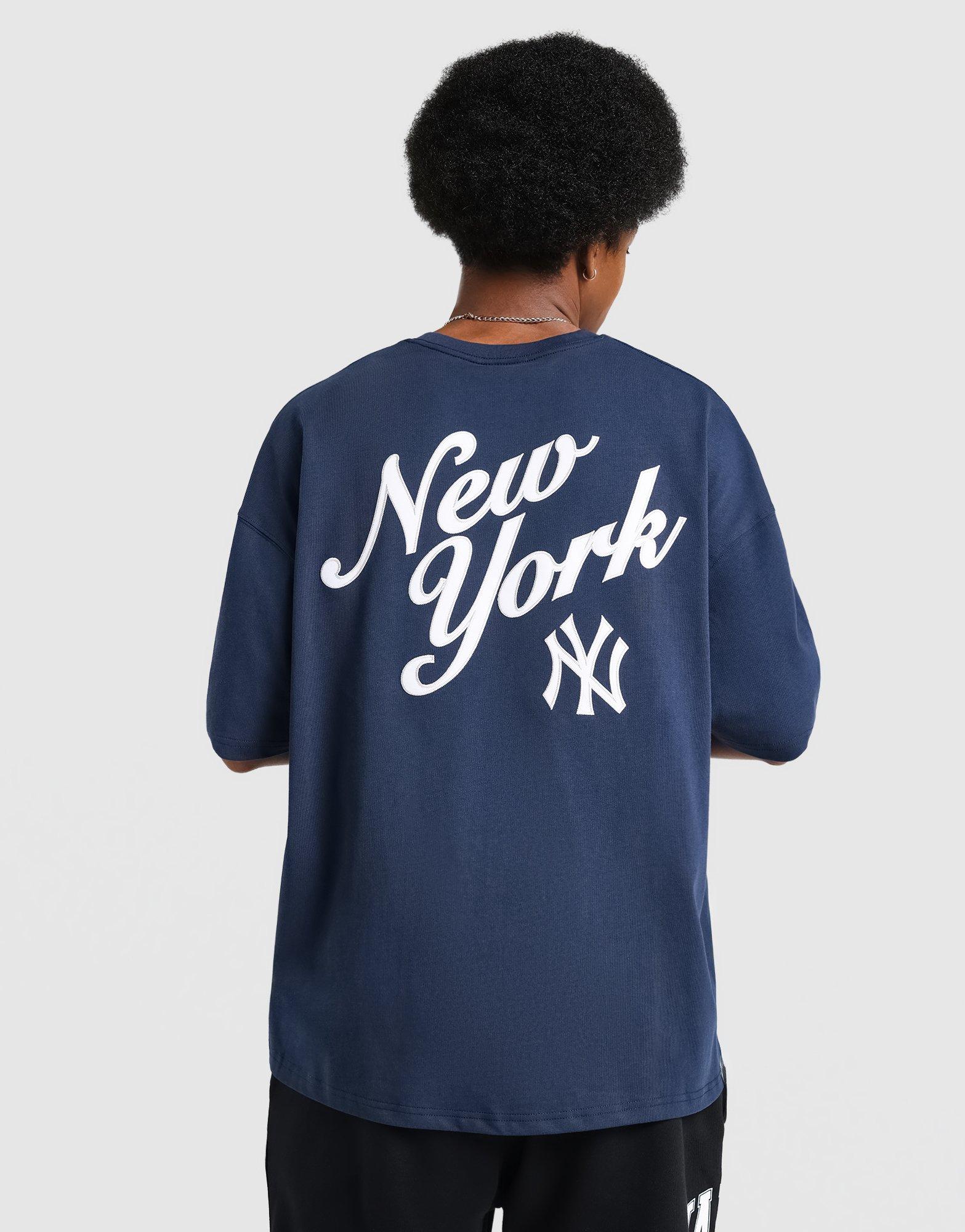 Blue New Era Cap Co. Yankees Script Oversized T-Shirt - JD