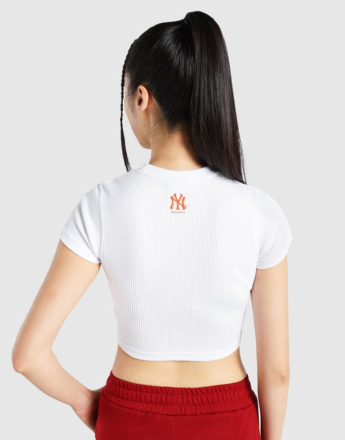 MLB LNY New York Yankees Ribbed T‑Shirt