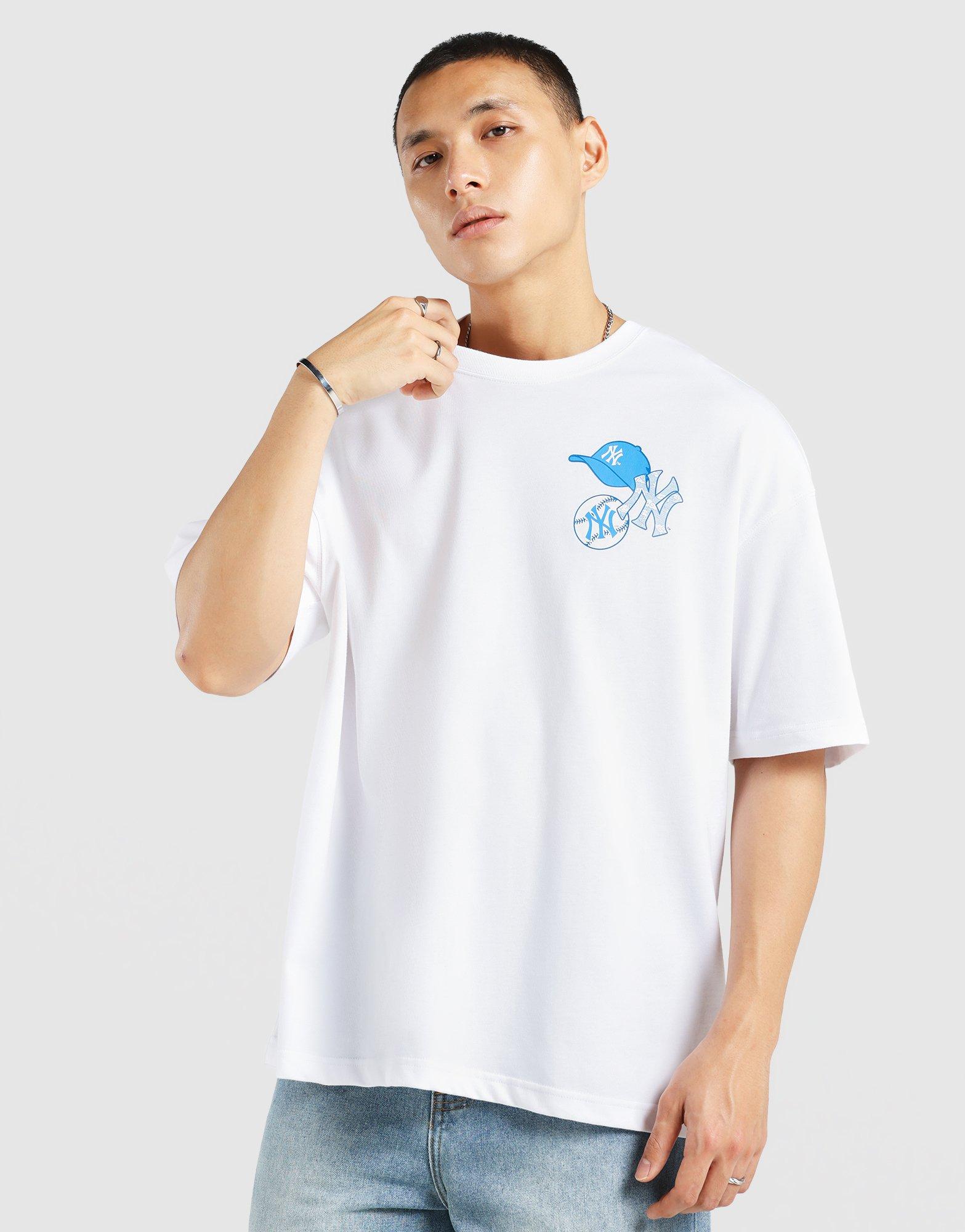 White New Era Cap Co. MLB LNY New York Yankees T‑Shirt - JD Sports