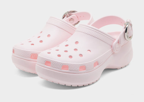 Classic Platform Dipped Metallic Buckle Clog