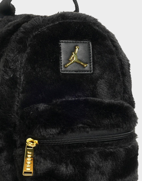 Black Jordan Jag Faux Fur Mini Backpack JD Sports Singapore