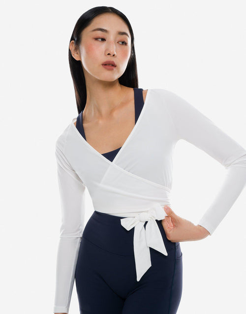 Wrap Long Sleeve Top