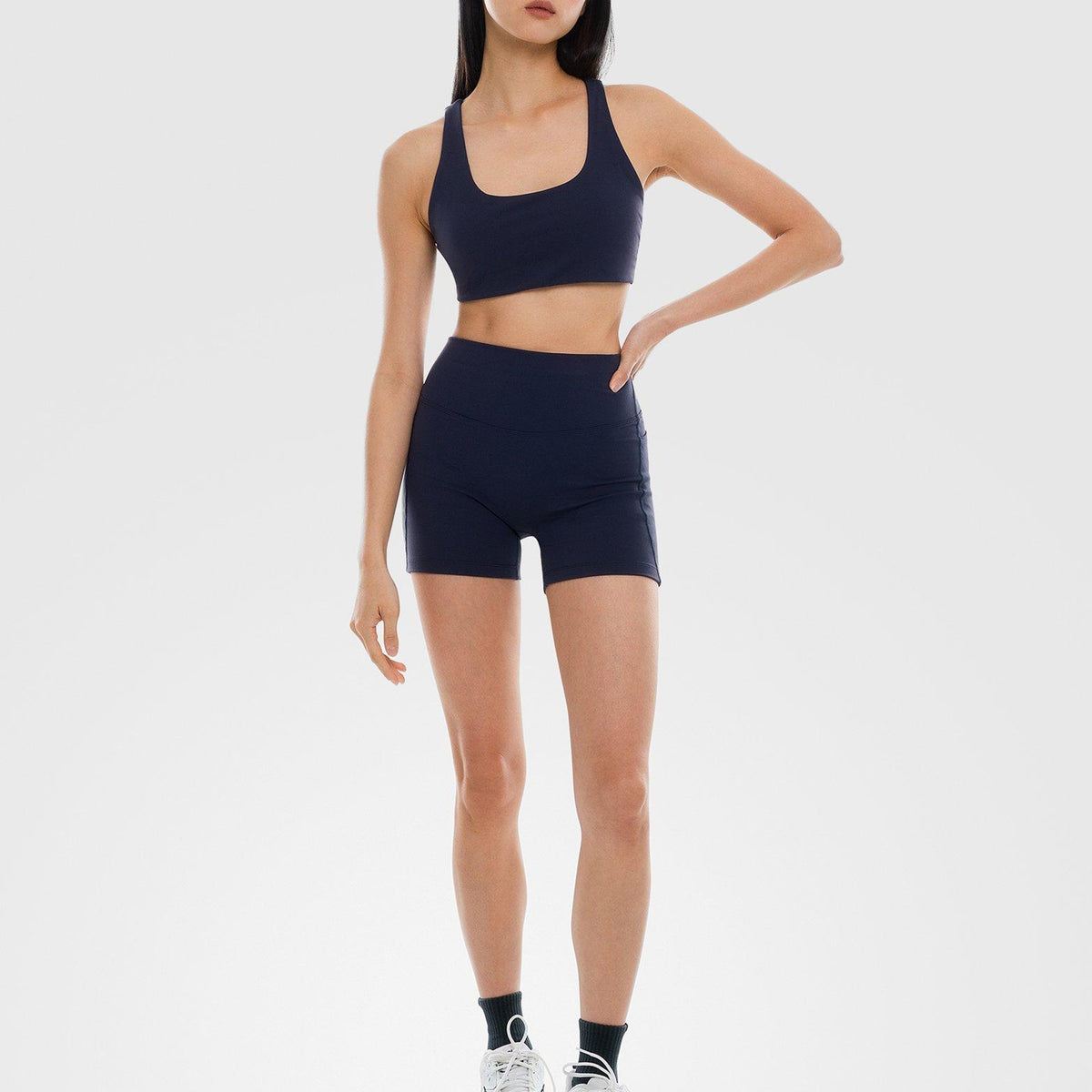 Black cheak Power Bra - JD Sports Singapore