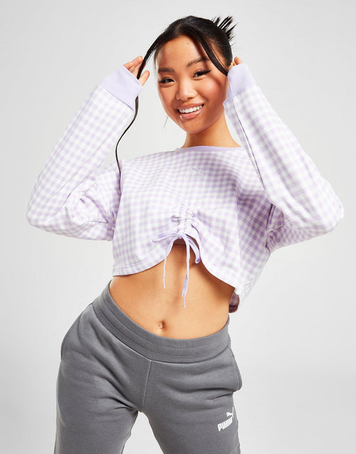 Houndstooth Crew Sweatshirt