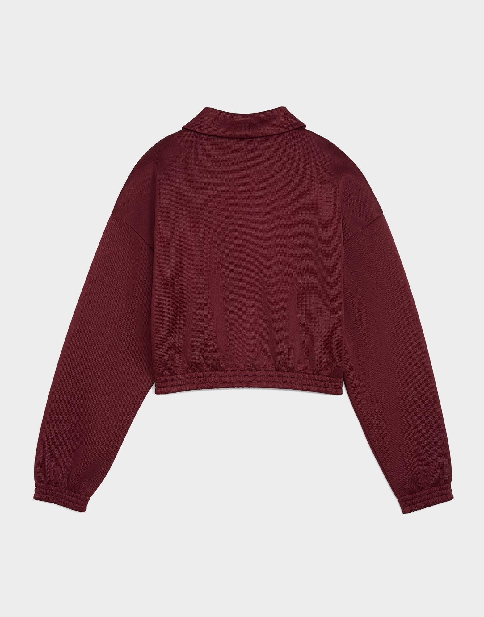 Red Puma Relaxed Cropped Jacket - JD Sports Singapore