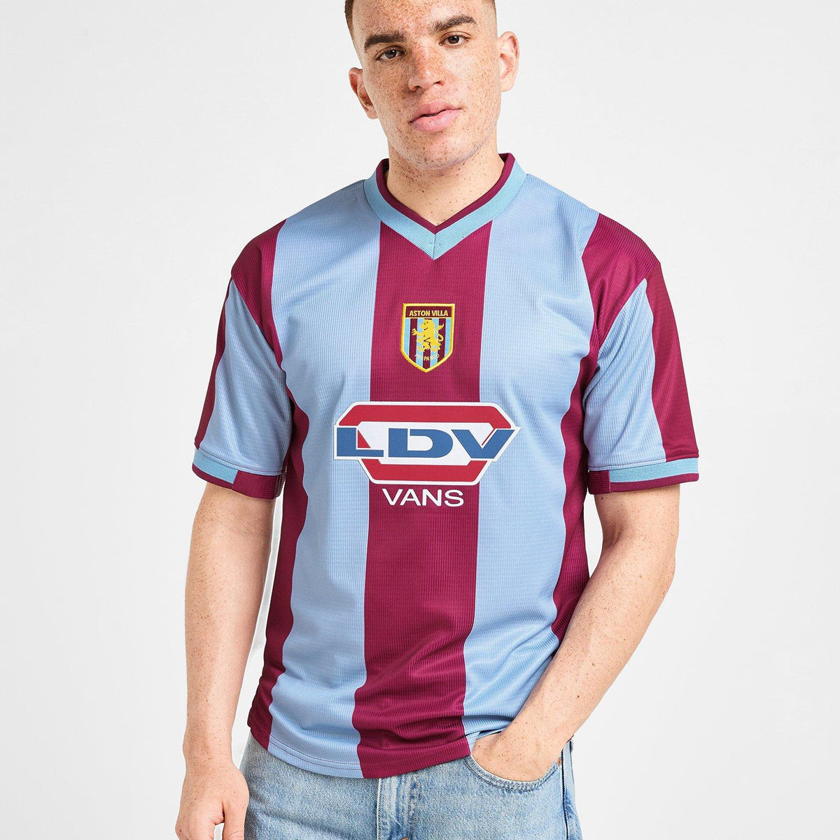 Red Score Draw Aston Villa FC '00 Retro Home Shirt - JD Sports Singapore