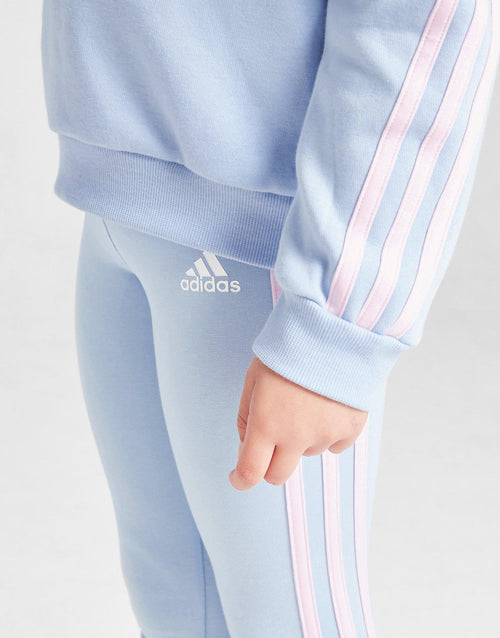 Girls’ Linear Colour Block Crew Tracksuit