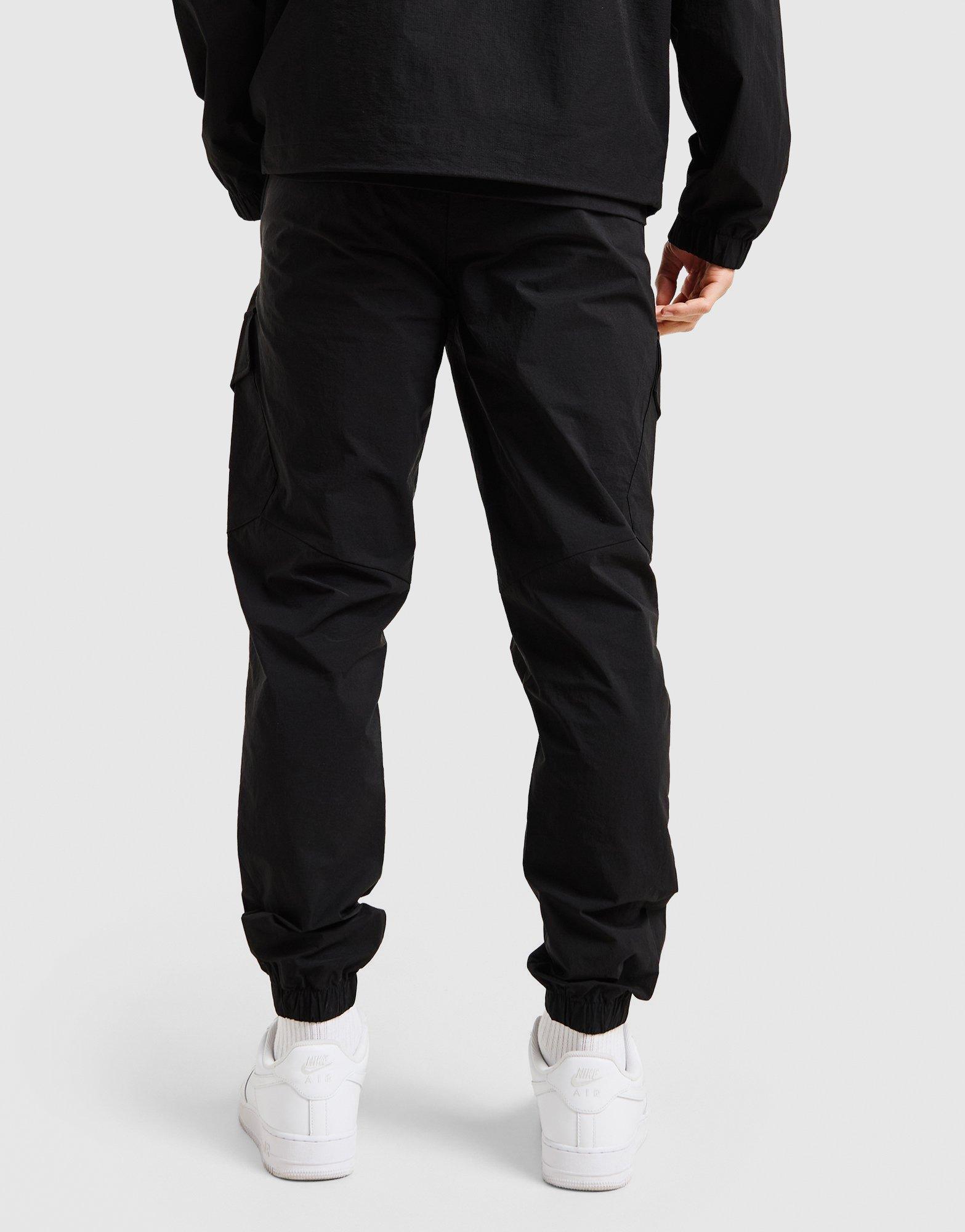 Black Tommy Hilfiger Woven Cargo Pants - JD Sports Singapore