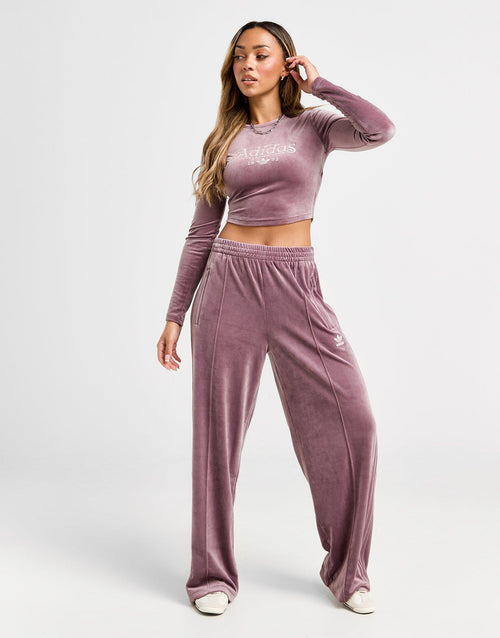 Velour Swirl Long Sleeve Top