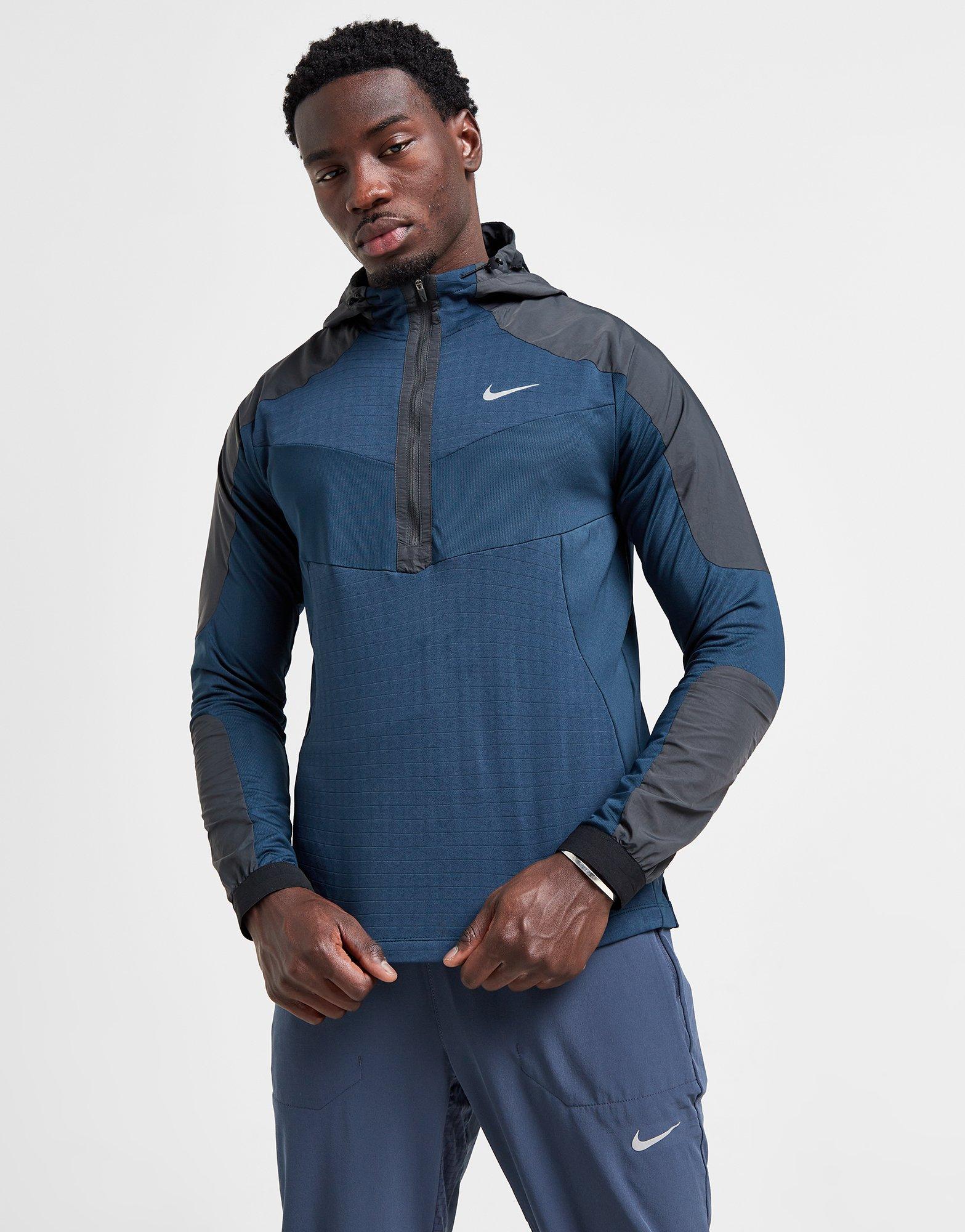 Black Nike 1/2 Zip Performance Hooded Jacket - JD Sports Singapore