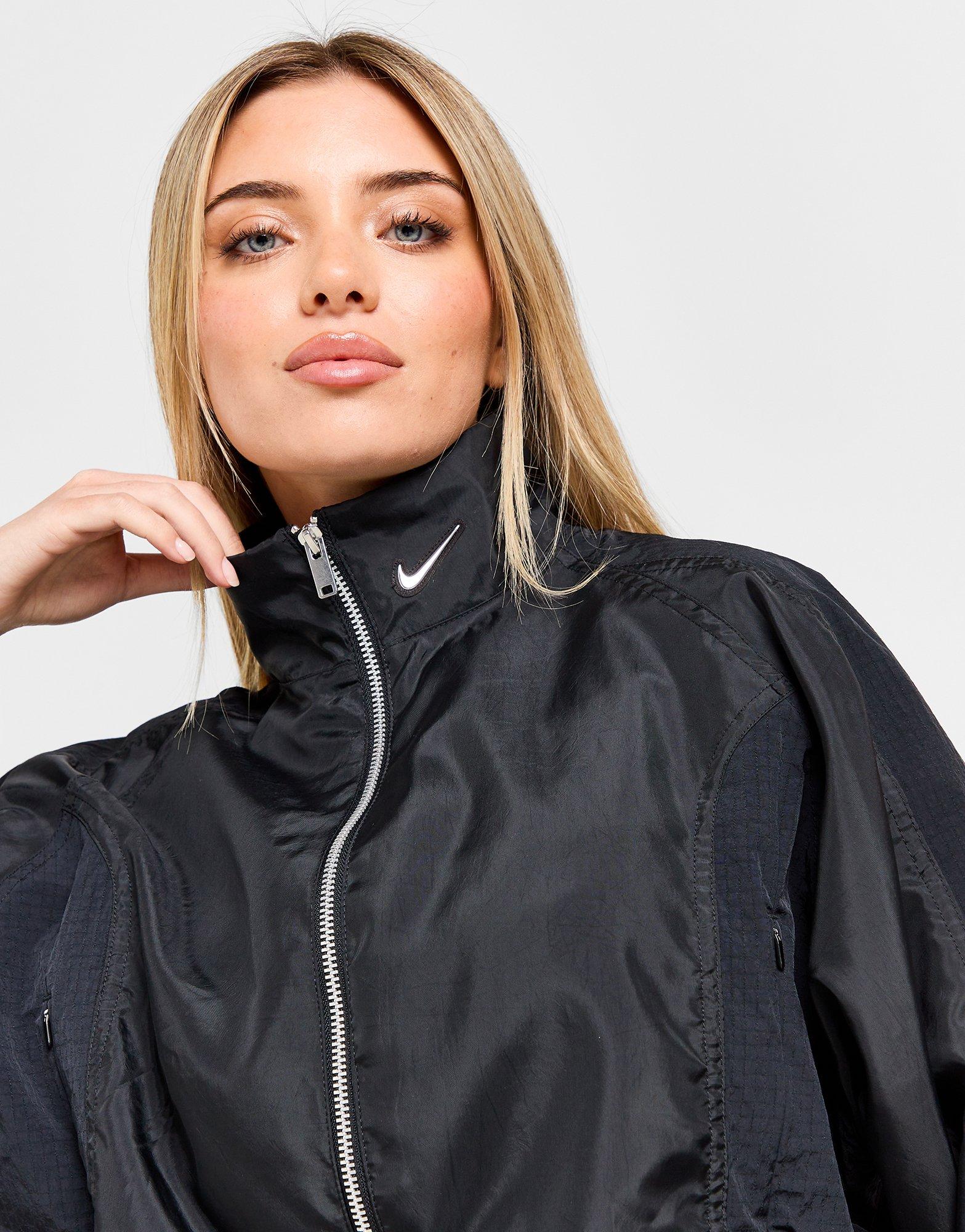 Black Nike Swoosh Woven Jacket - JD Sports Singapore