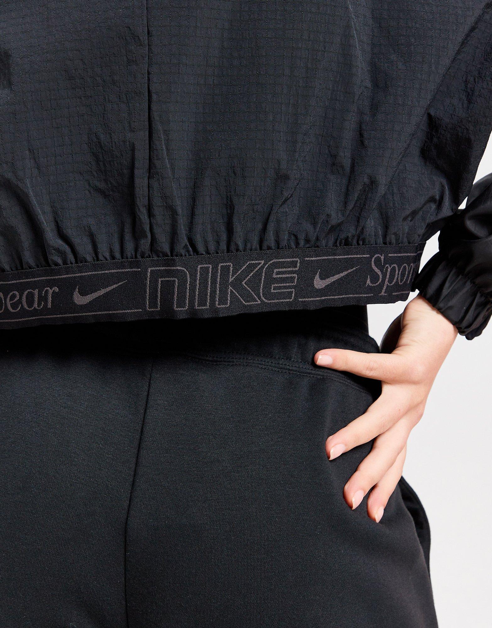 Black Nike Swoosh Woven Jacket - JD Sports Singapore