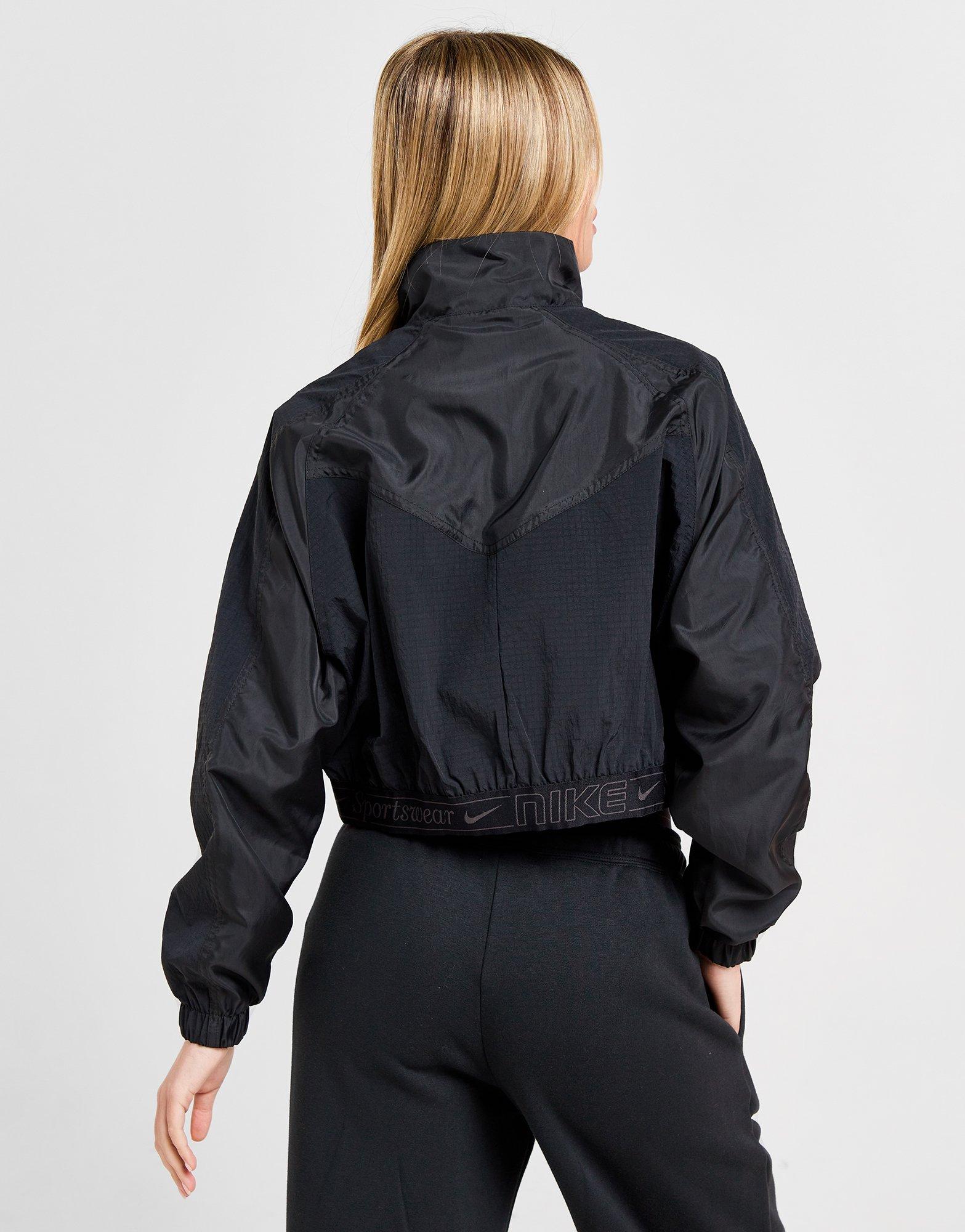 Black Nike Swoosh Woven Jacket - JD Sports Singapore