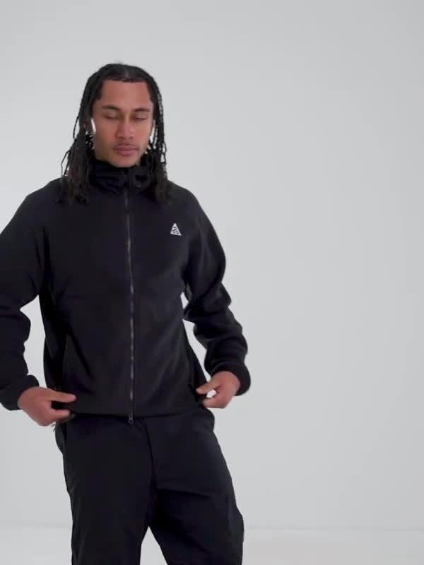 Black Nike ACG Wolf Tree Full Zip Hoodie - JD Sports Singapore