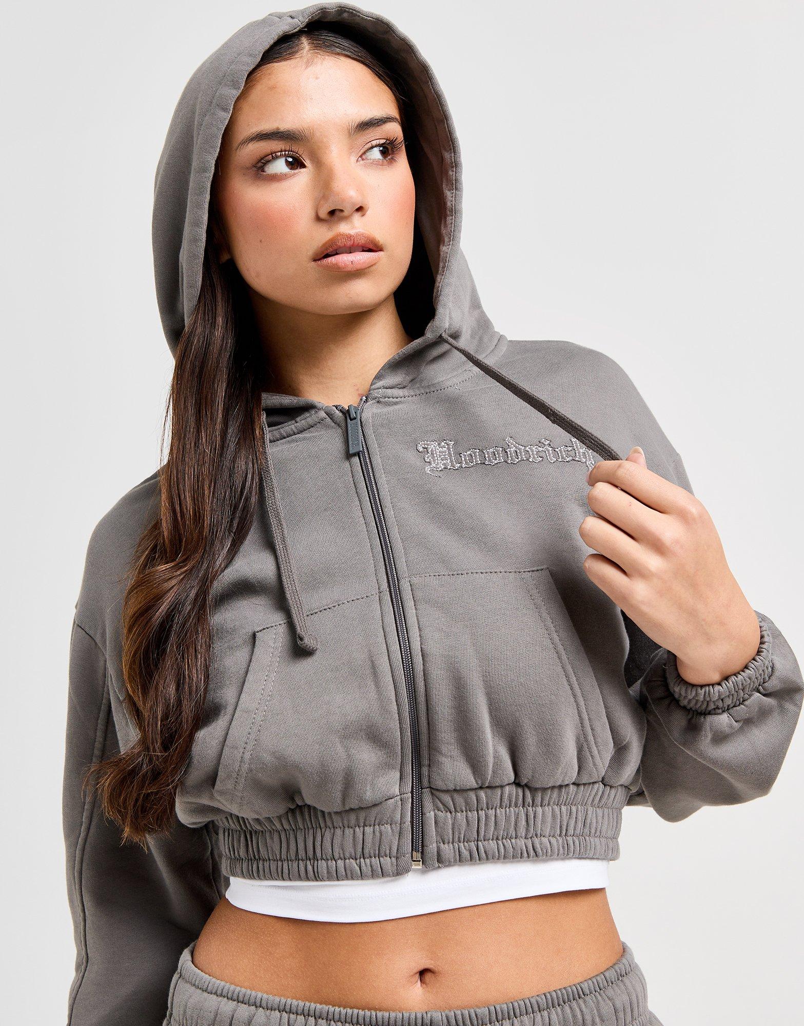 Tagra Full Zip Cropped Hoodie