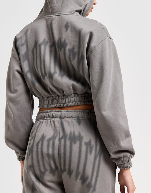 Tagra Full Zip Cropped Hoodie