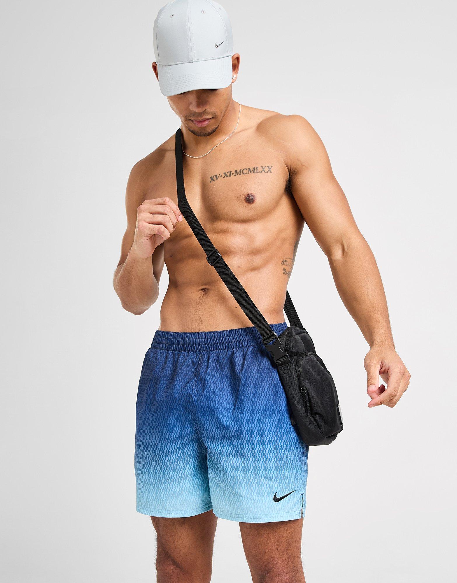 blue nike swim shorts