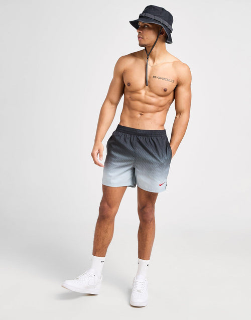 All Over Print Fade Swim Shorts