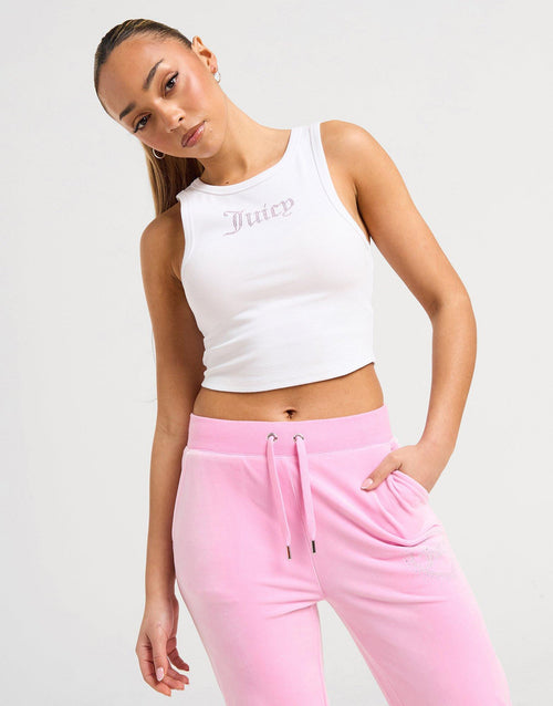 Diamante Rib Tank Top