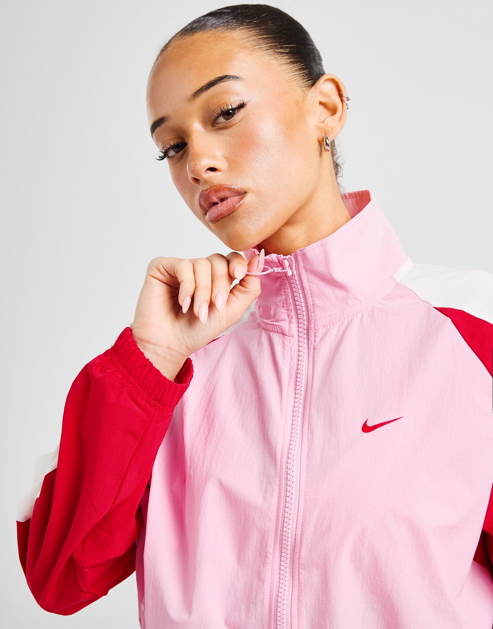 nike pink raincoat