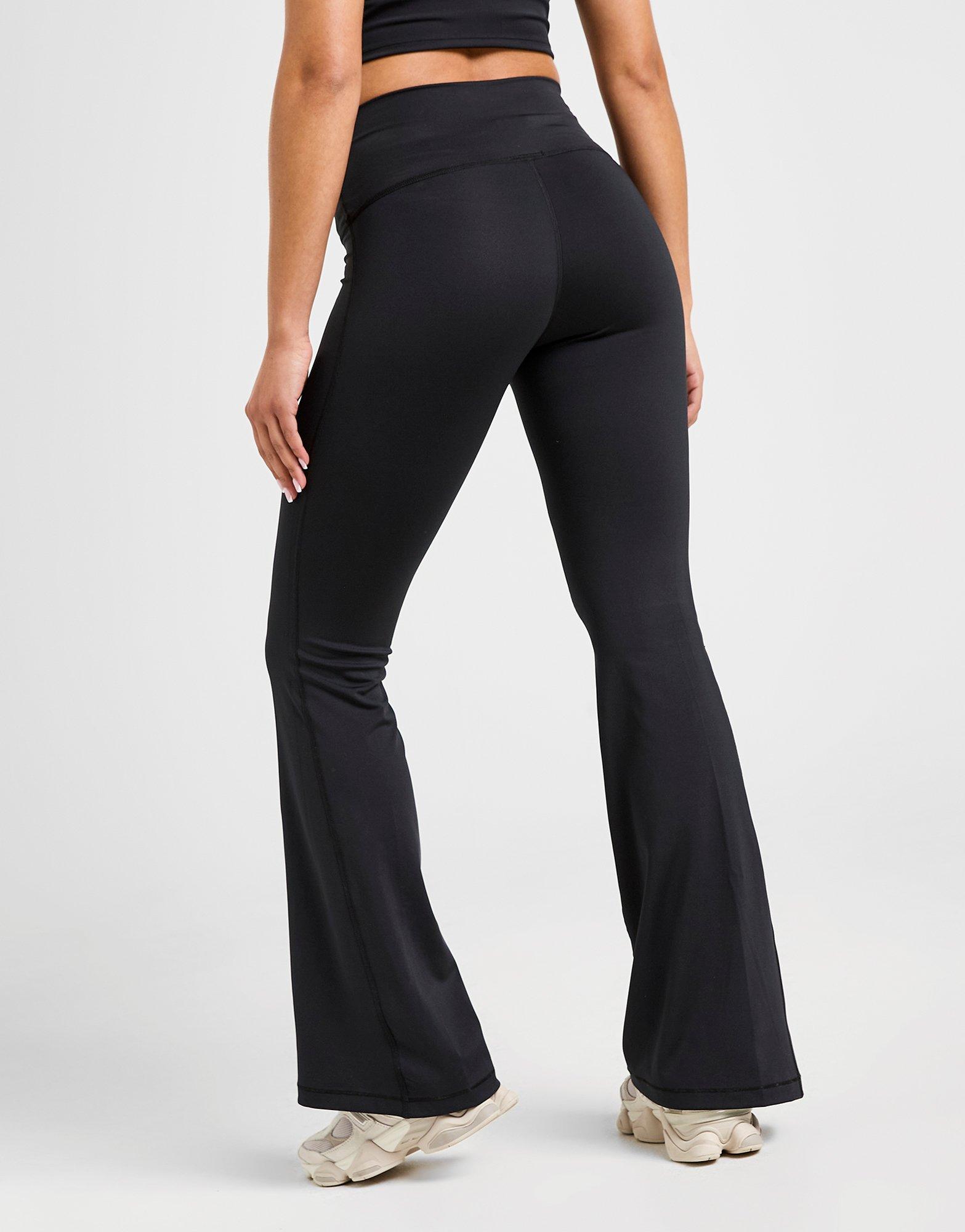 Black New Balance Essential Logo Flare Leggings - JD Sports Singapore