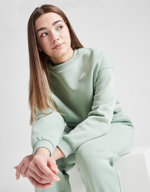Girls' Club Fleece Boxy Crew Sweatshirt Junior