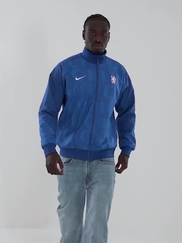 Blue Nike Chelsea FC Strike Anthem Jacket - JD Sports Singapore