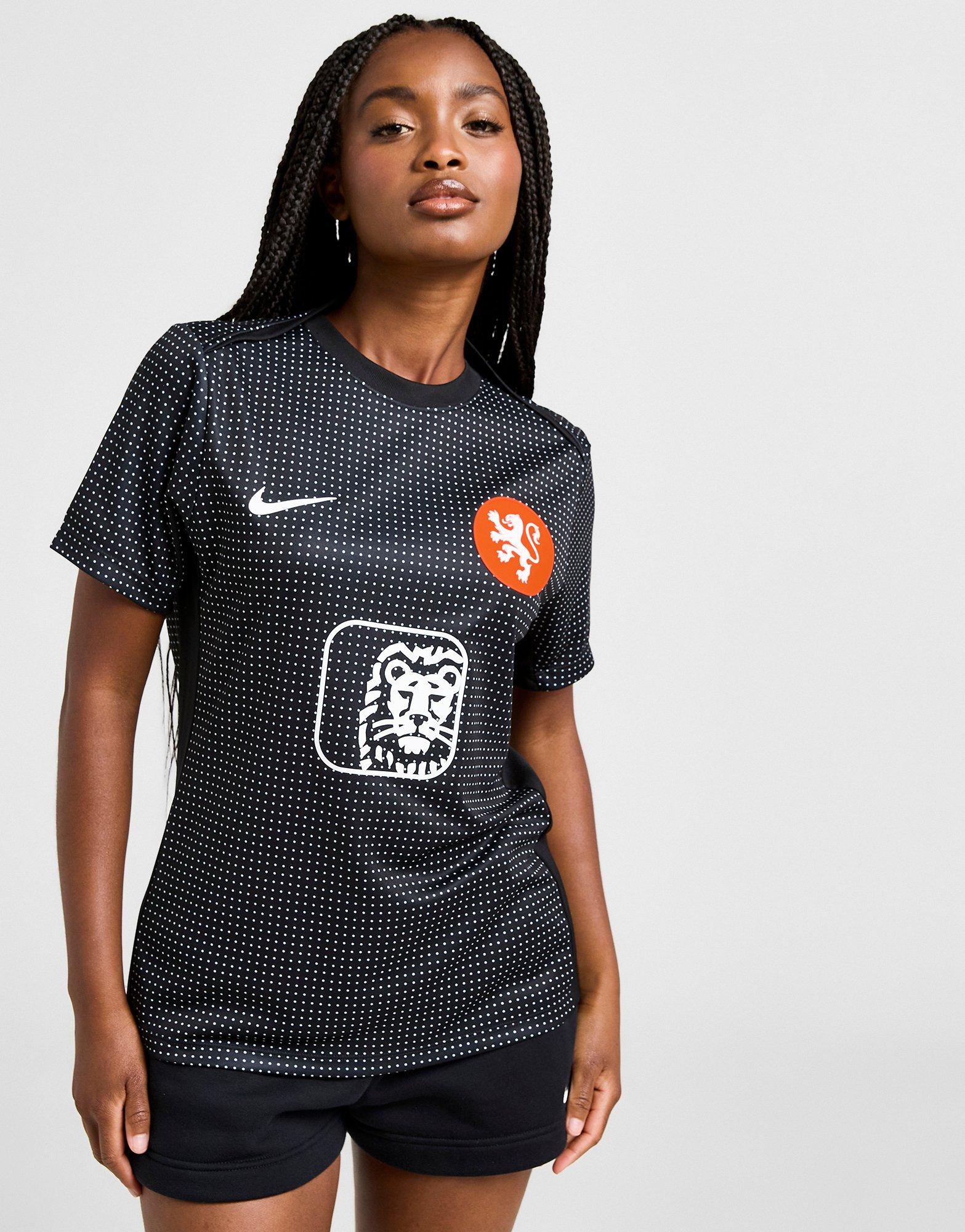 Black Nike Netherlands WEC 2025 Pre Match Shirt - JD Sports Singapore