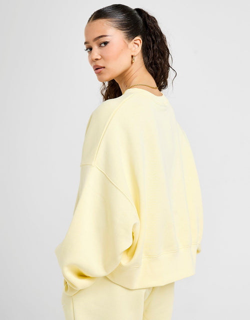 Phoenix Crop Oversized Crew Sweatshirt