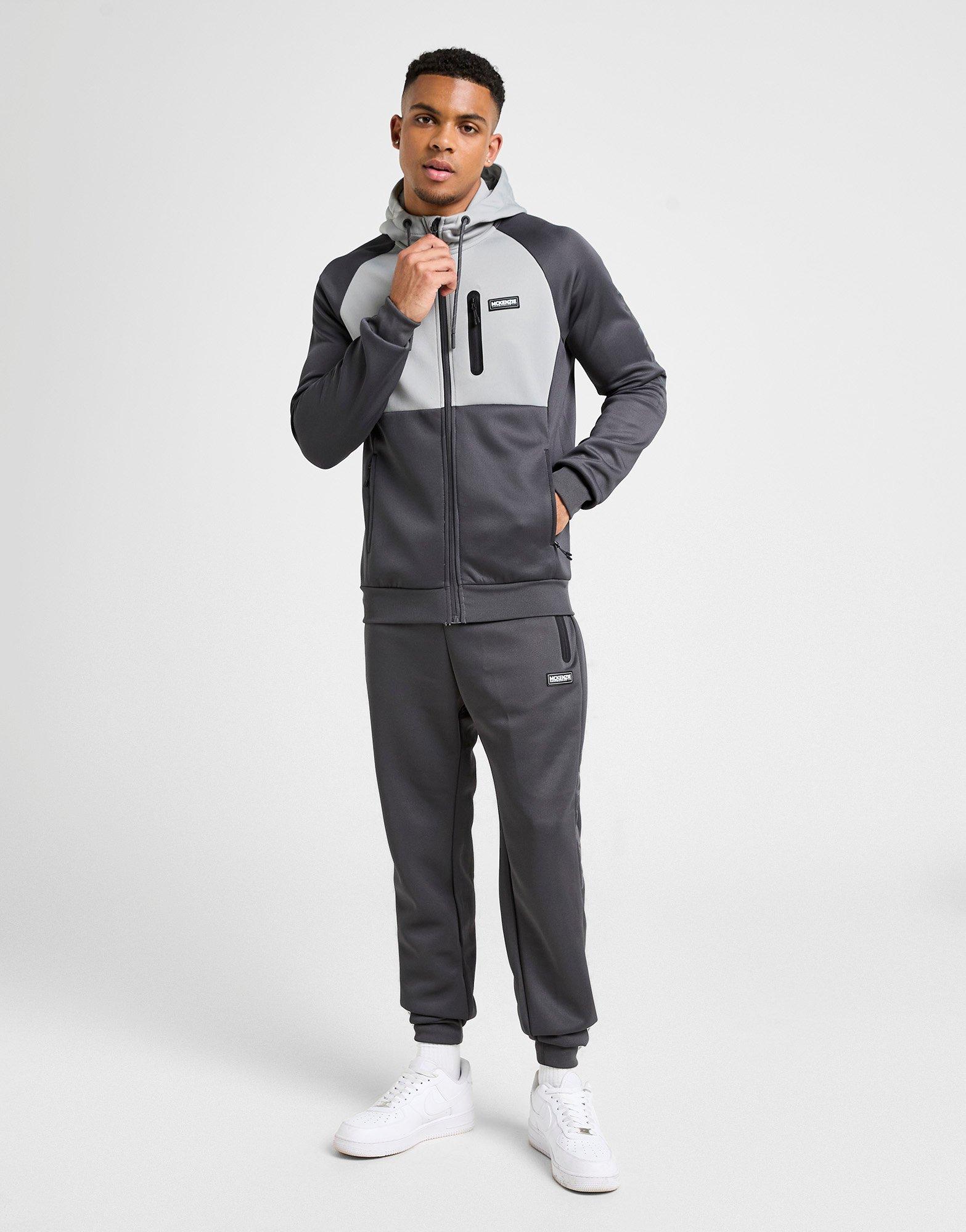 Grey Mckenzie Mount Poly Full Zip Hoodie - JD Sports Singapore
