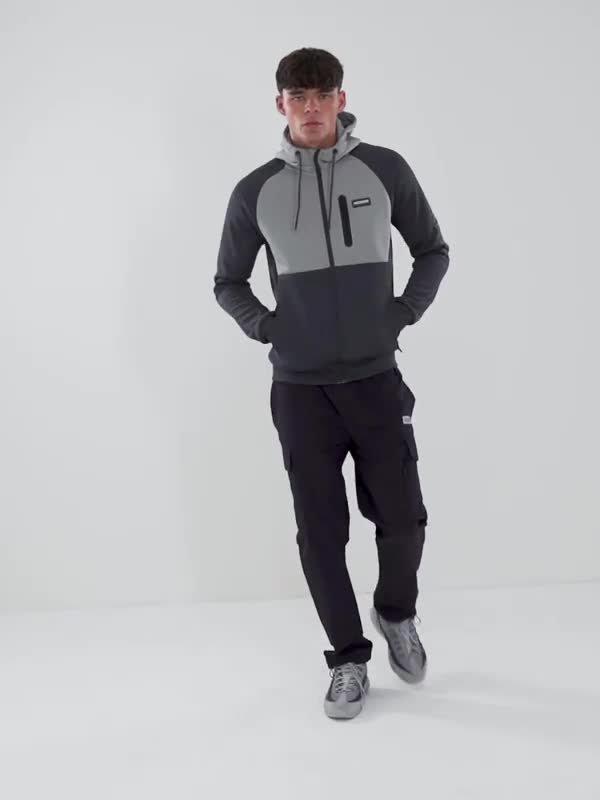 Grey Mckenzie Mount Poly Full Zip Hoodie - JD Sports Singapore