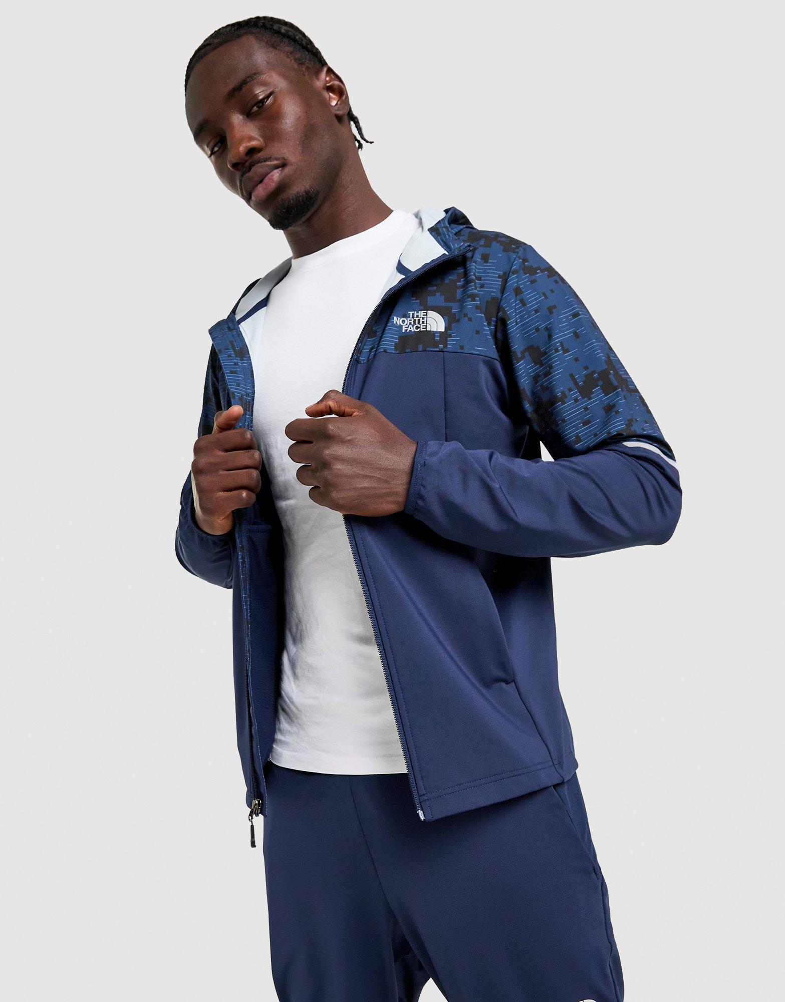 Blue The North Face Mittelegi Woven All Over Print Camo Hoodie