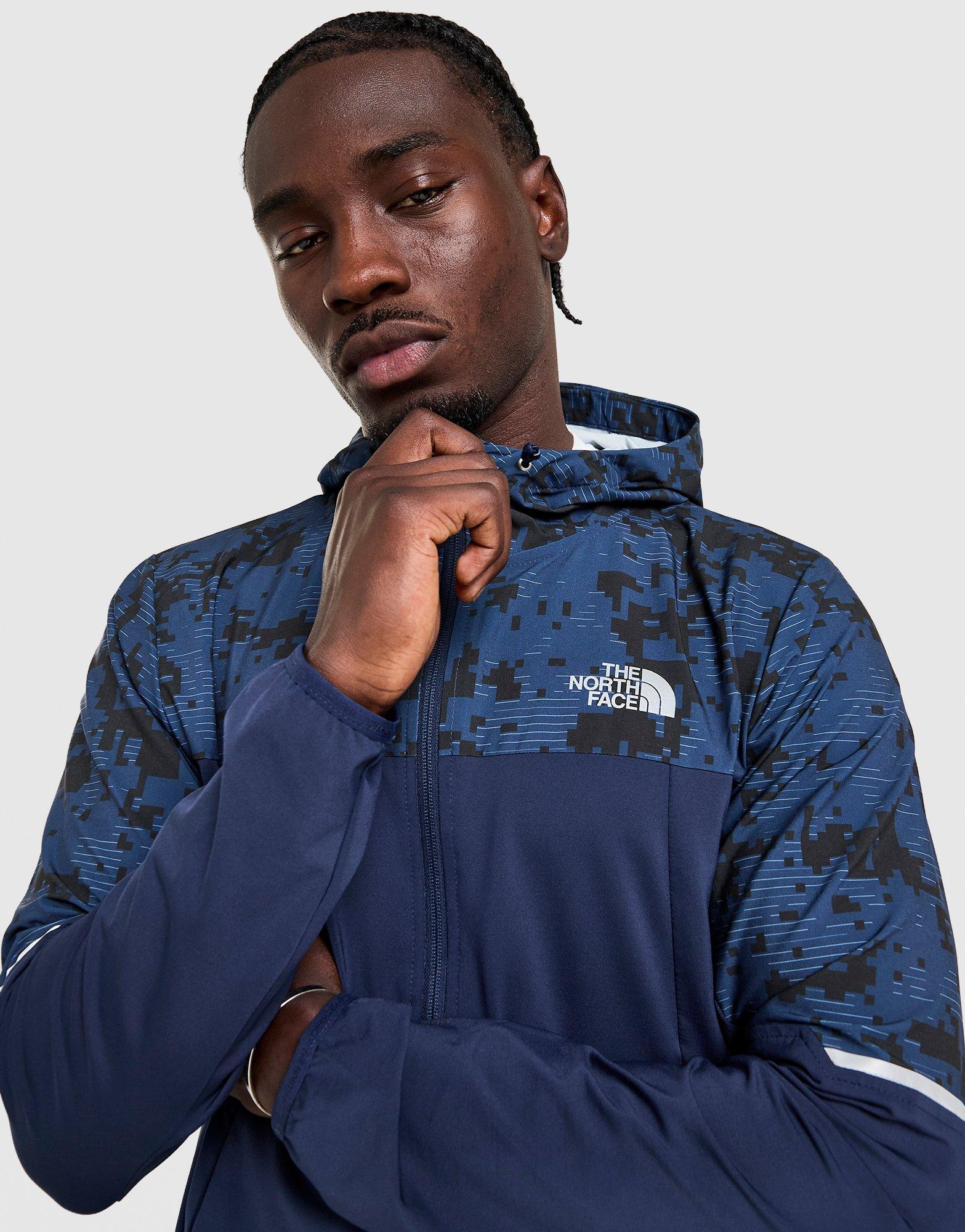 Blue The North Face Mittelegi Woven All Over Print Camo Hoodie
