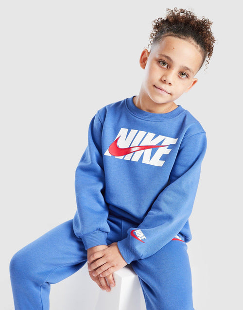 Swoosh Fade Crew Tracksuit Children's