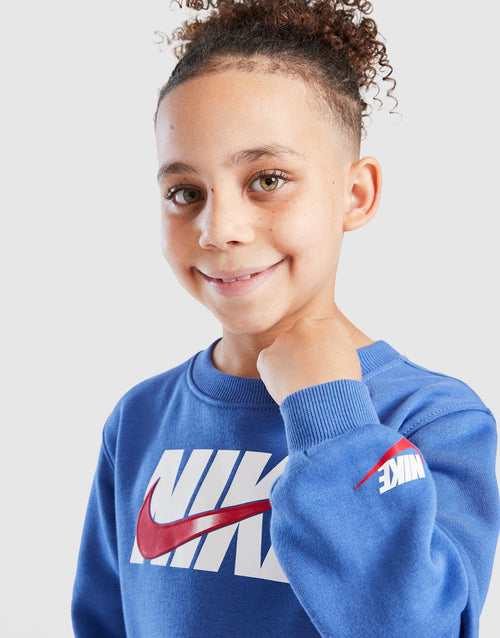 Swoosh Fade Crew Tracksuit Children's