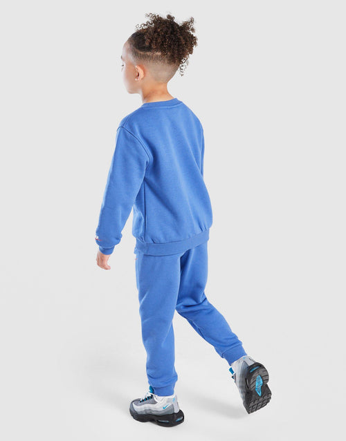 Swoosh Fade Crew Tracksuit Children's